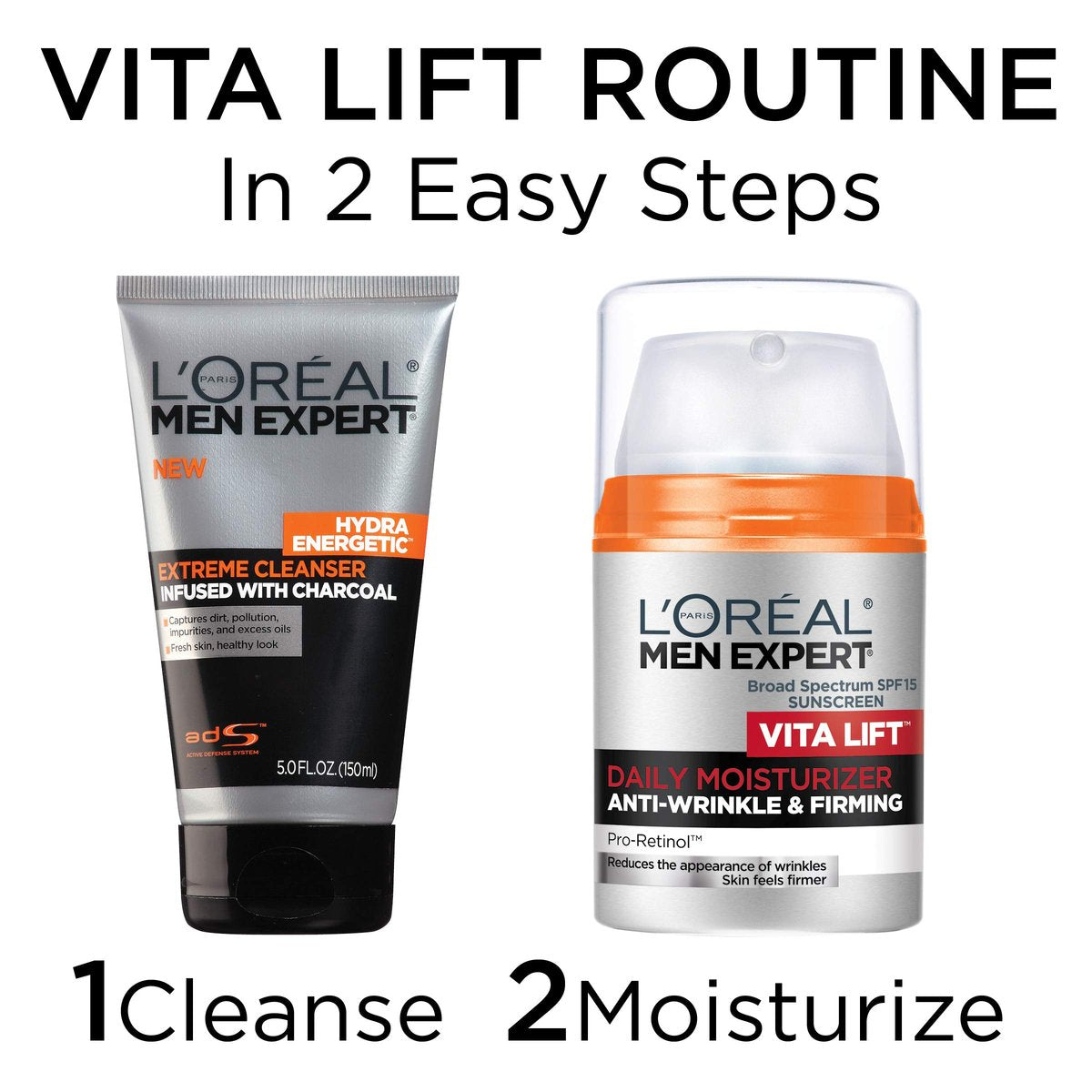 L'Oreal Paris Men Expert Vitalift Anti-Wrinkle & Firming Face Moisturizer with Pro-Retinol, 1.6 oz Avelisse