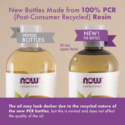 NOW Foods Solutions 100% Pure Castor Oil, 16 oz - Multi-Purpose Skin Softener & Moisturizer
