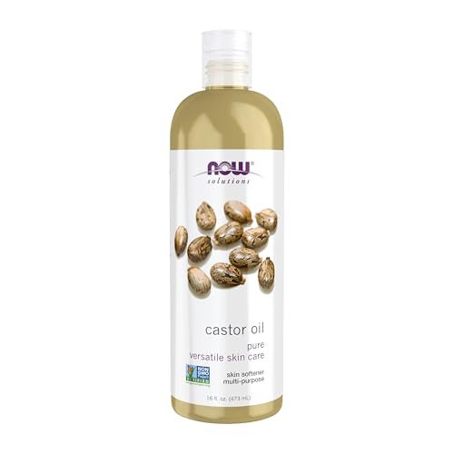 NOW Foods Solutions 100% Pure Castor Oil, 16 oz - Multi-Purpose Skin Softener & Moisturizer - görsel 2