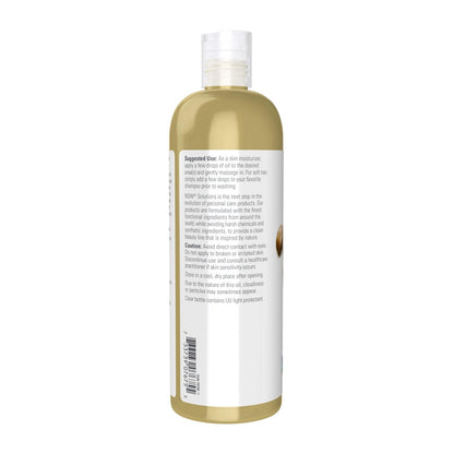 NOW Foods Solutions 100% Pure Castor Oil, 16 oz - Multi-Purpose Skin Softener & Moisturizer