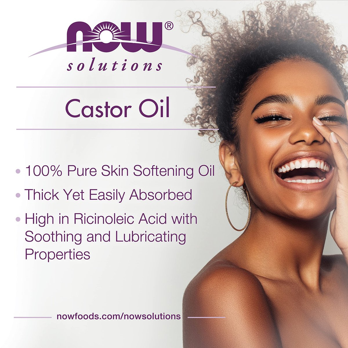 NOW Foods Solutions 100% Pure Castor Oil, 16 oz - Multi-Purpose Skin Softener & Moisturizer - görsel 7