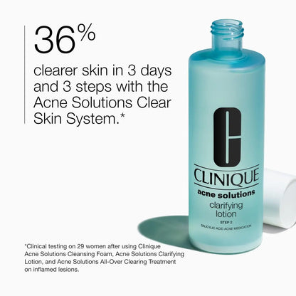 Clinique Acne Solutions Clarifying Lotion Exfoliating Facial Toner with Salicylic Acid – Reduces Oil & Unclogs Pores, 6.7 Fl Oz Avelisse