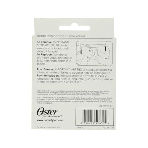 Oster Professional Detachable Blade Size 2 (6.3 mm) – Alloy Steel Trimmer & Clipper Blade Avelisse