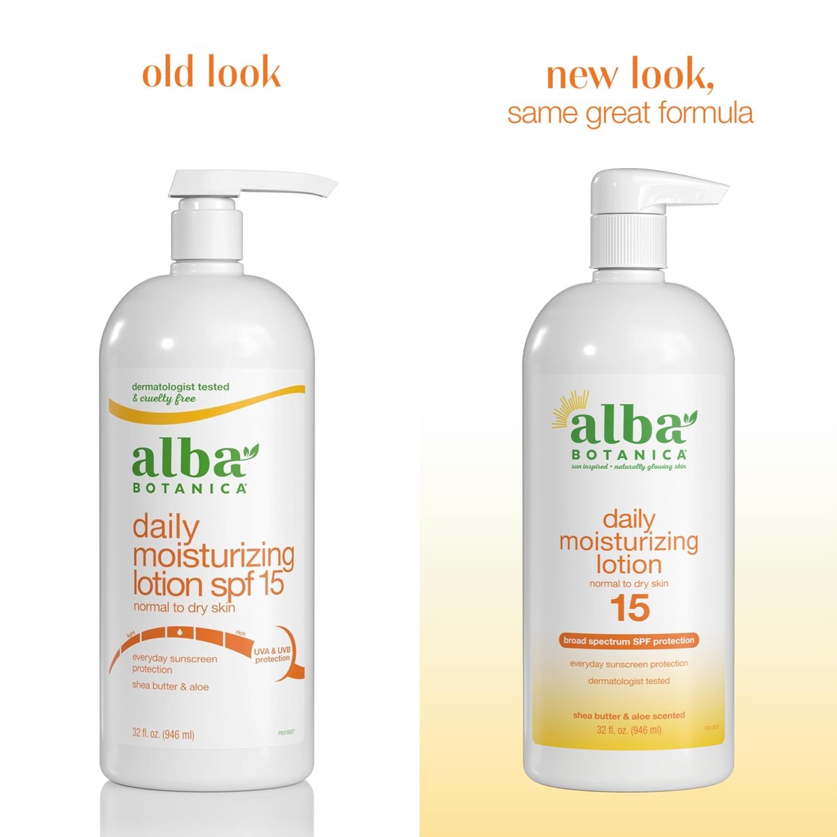 Alba Botanica Daily Moisturizing Lotion SPF 15 with Shea Butter & Aloe – 32 oz for Normal to Dry Skin Avelisse