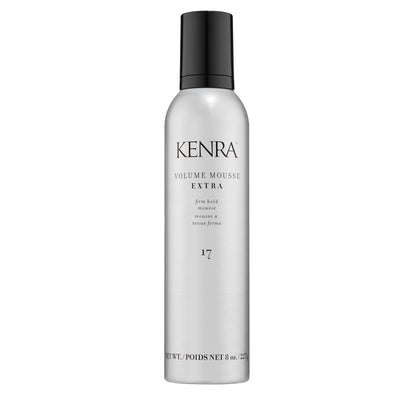 Kenra Volume Mousse Extra 17 – Firm Hold Mousse for All Hair Types, Lightweight, Non-Drying, Thermal Protection up to 450°F, 8 oz Avelisse
