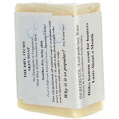 Grandma's Pure & Natural Lye Soap - 6 oz Bar, Almond Scent