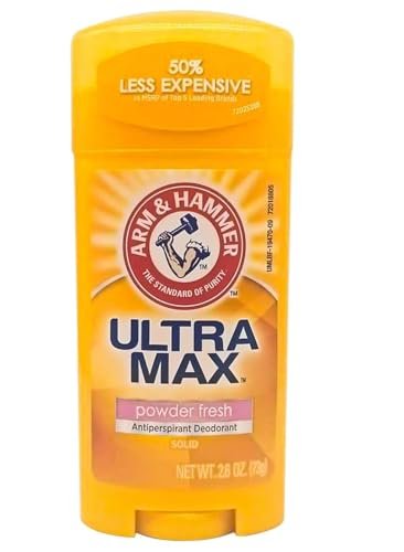Arm & Hammer Ultramax Invisible Solid Powder Fresh Antiperspirant & Deodorant - 2.6 oz - Aluminum-Free Odor Protection