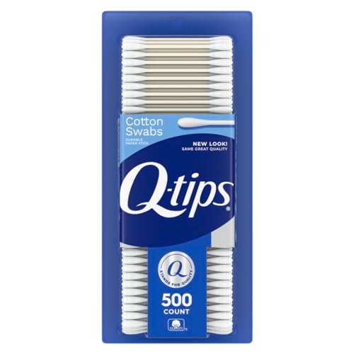 Q-tips Original Cotton Swabs, 500 Count - 100% Cotton for Home, First Aid & Beauty - görsel 1