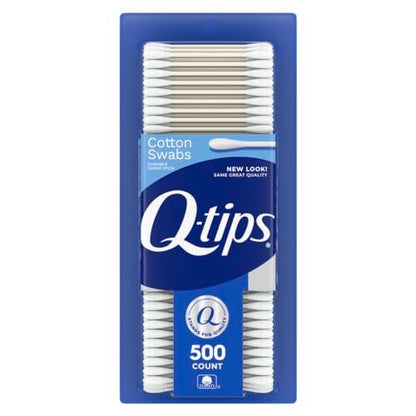 Q-tips Original Cotton Swabs, 500 Count - 100% Cotton for Home, First Aid & Beauty
