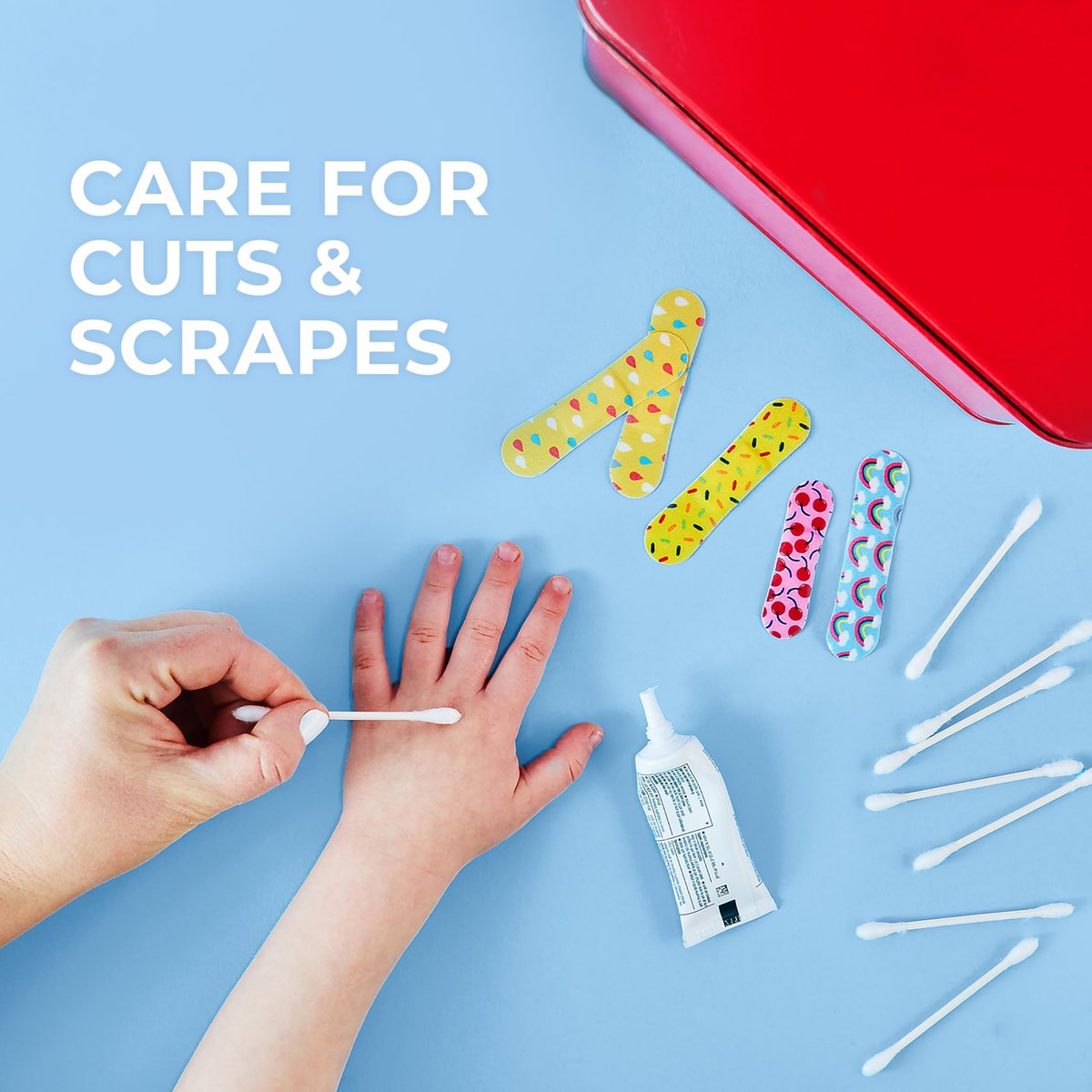 Q-tips Original Cotton Swabs, 500 Count - 100% Cotton for Home, First Aid & Beauty - görsel 8