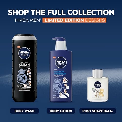 NIVEA MEN Real Madrid Limited Edition Sensitive Post Shave Balm, with VitaminPro Complex, Alcohol Free After Shave Balm for Men, 3.3 Fl Oz - görsel 17