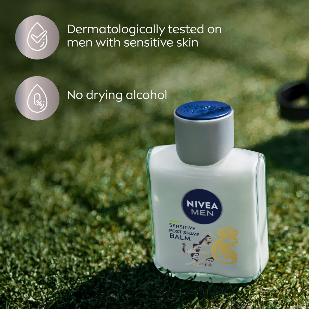 NIVEA MEN Real Madrid Limited Edition Sensitive Post Shave Balm, with VitaminPro Complex, Alcohol Free After Shave Balm for Men, 3.3 Fl Oz - görsel 14