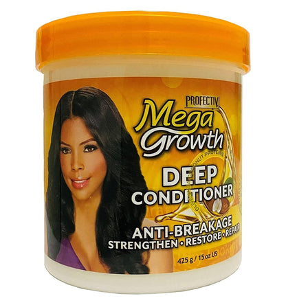 Profectiv Mega Growth Anti-Breakage Strengthening Deep Conditioner - Hydrating Hair Mask, Restores & Repairs Damaged Fragile Hair, 15 oz