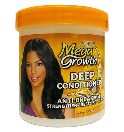 Profectiv Mega Growth Anti-Breakage Strengthening Deep Conditioner - Hydrating Hair Mask, Restores & Repairs Damaged Fragile Hair, 15 oz