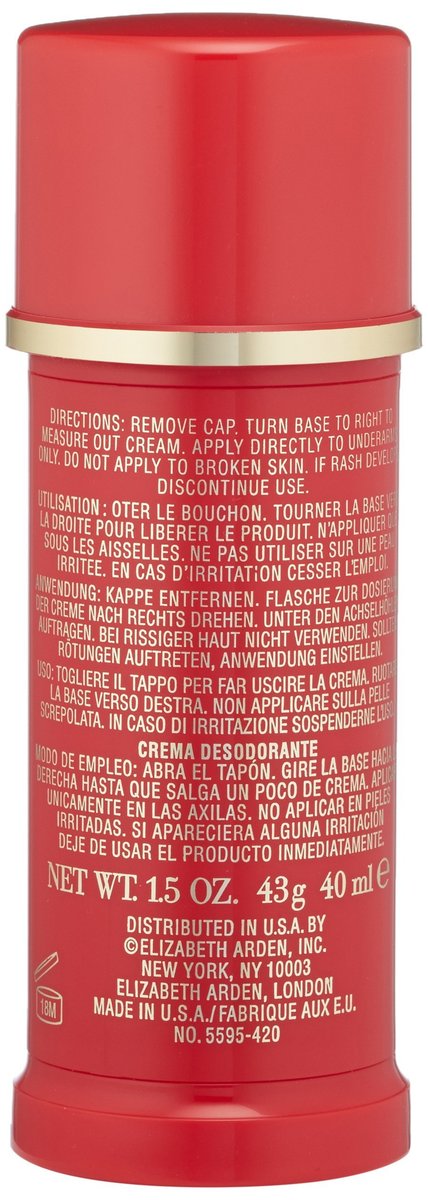 Elizabeth Arden Red Door Cream Deodorant – 1.5 oz Long-Lasting Protection Avelisse