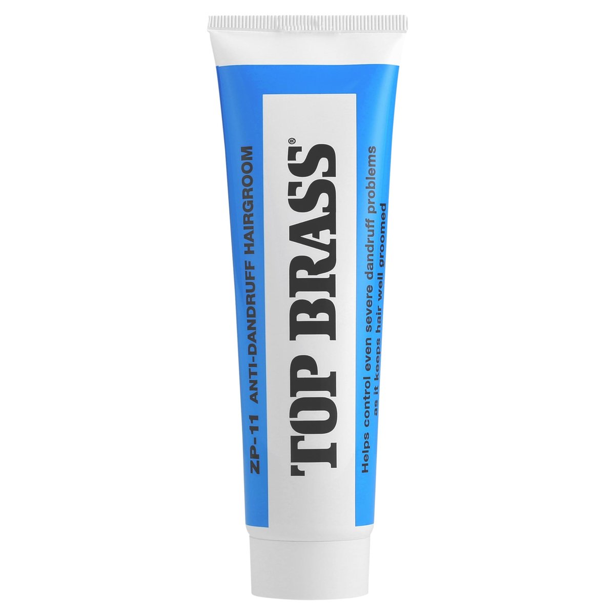 Top Brass Anti Dandruff Hair Cream for Men & Women - Styling Cream with Beeswax & Candelilla - Relieves Scalp Dryness, Flaking & Itching - Non-Greasy, Non-Medical Scent, 3 oz Avelisse