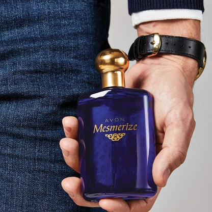 AVON Mesmerize Cologne for Men – Long-Lasting Sandalwood and Warm Amber Fragrance, 3.4 fl oz Avelisse