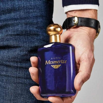 AVON Mesmerize Cologne for Men – Long-Lasting Sandalwood and Warm Amber Fragrance, 3.4 fl oz Avelisse