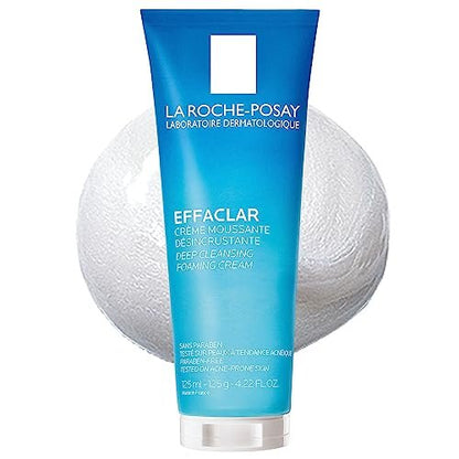 La Roche-Posay Effaclar Deep Cleansing Foaming Facial Cleanser for Oily & Acne Prone Skin, 4.22 Fl Oz Avelisse