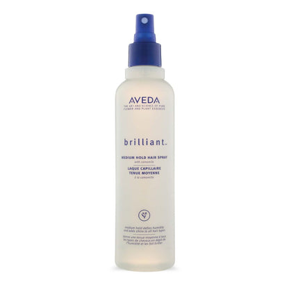 Aveda Brilliant Medium Hold Hair Spray – Non-Aerosol, Anti-Humidity, Adds Shine, Jasmine Rose Clove Aroma, 8.5 fl oz