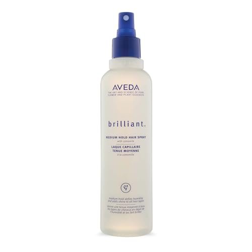 Aveda Brilliant Medium Hold Hair Spray – Non-Aerosol, Anti-Humidity, Adds Shine, Jasmine Rose Clove Aroma, 8.5 fl oz - görsel 2