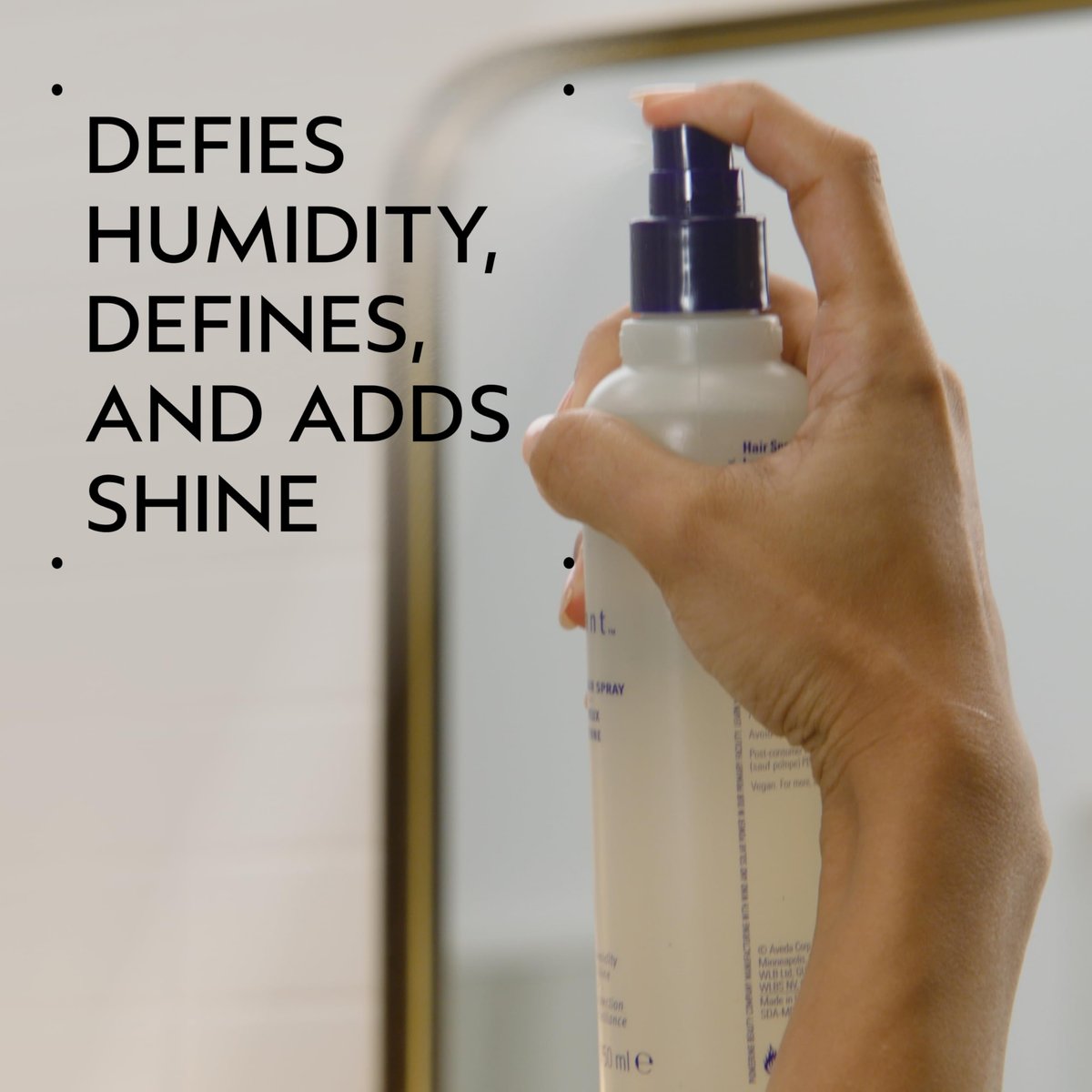 Aveda Brilliant Medium Hold Hair Spray – Non-Aerosol, Anti-Humidity, Adds Shine, Jasmine Rose Clove Aroma, 8.5 fl oz - görsel 3