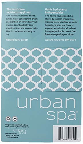 Urban Spa Moisturizing Gloves – Cotton Gloves for Soft, Hydrated Hands (Pack of 2)