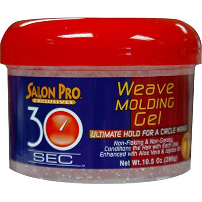 Salon Pro 30 Sec Weave Molding Gel - 10.5 oz - Fast-Drying Styling Gel for Weaves & Natural Hair Avelisse