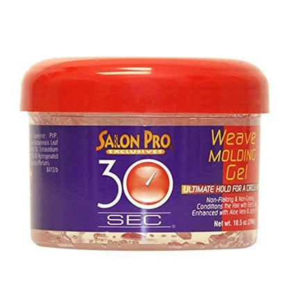 Salon Pro 30 Sec Weave Molding Gel - 10.5 oz - Fast-Drying Styling Gel for Weaves & Natural Hair Avelisse