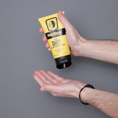 HeadBlade HeadShed Men's Exfoliating Scrub - 5 oz Face Wash & Cleanser for Smooth Shave Prep Avelisse