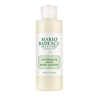 Mario Badescu Super Rich Olive Body Lotion for Dry Skin, Non-Greasy & Creamy Moisturizer with Olive Oil, 6 Fl Oz
