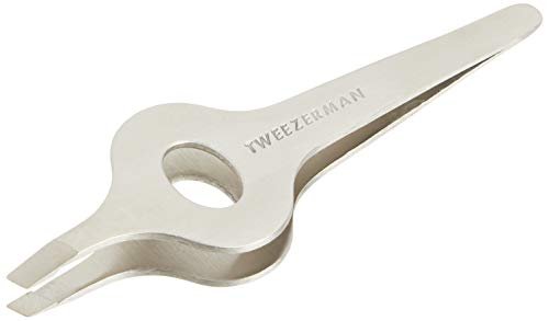 Tweezerman Wide Grip Slant Tweezer – Precision Stainless Steel Tweezers for Expert Eyebrow Grooming Avelisse