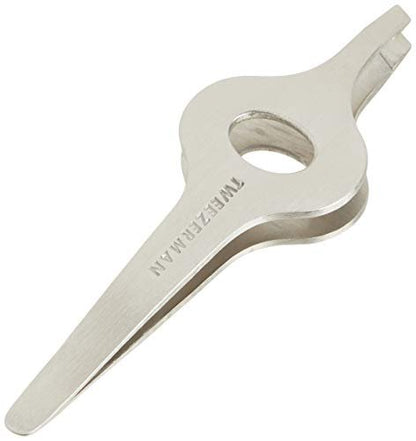 Tweezerman Wide Grip Slant Tweezer – Precision Stainless Steel Tweezers for Expert Eyebrow Grooming Avelisse