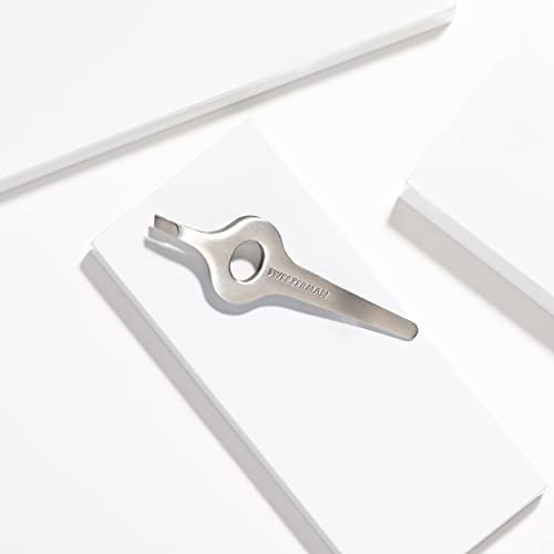 Tweezerman Wide Grip Slant Tweezer – Precision Stainless Steel Tweezers for Expert Eyebrow Grooming Avelisse