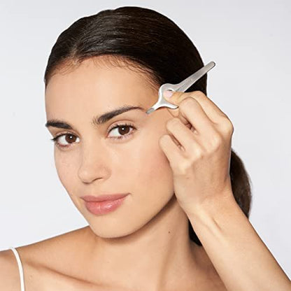 Tweezerman Wide Grip Slant Tweezer – Precision Stainless Steel Tweezers for Expert Eyebrow Grooming Avelisse