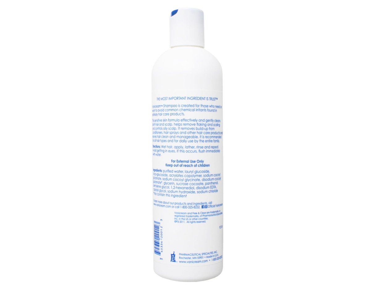 Vanicream Shampoo and Conditioner Set - 12 oz Each - Gentle, Free of Common Irritants Avelisse