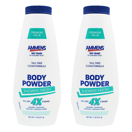 Ammens Powder Shower Fresh Deodorant, 11 oz (Pack of 2) Avelisse