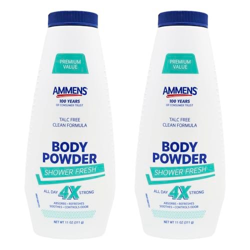 Ammens Powder Shower Fresh Deodorant, 11 oz (Pack of 2) Avelisse