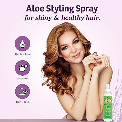 Lily Of The Desert Natural Hold Aloe Vera Hair Spray - Unscented, Alcohol-Free, Non-Aerosol (8 Fl Oz) - görsel 8