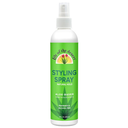 Lily Of The Desert Natural Hold Aloe Vera Hair Spray - Unscented, Alcohol-Free, Non-Aerosol (8 Fl Oz)