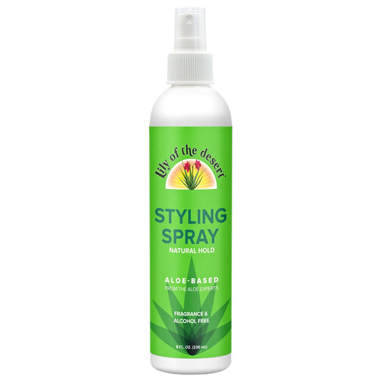 Lily Of The Desert Natural Hold Aloe Vera Hair Spray - Unscented, Alcohol-Free, Non-Aerosol (8 Fl Oz)