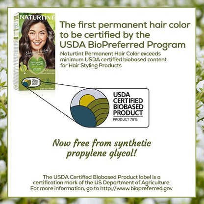 Naturtint Permanent Hair Colorant 5.6 oz - Light Chestnut Brown | Natural Hair Dye