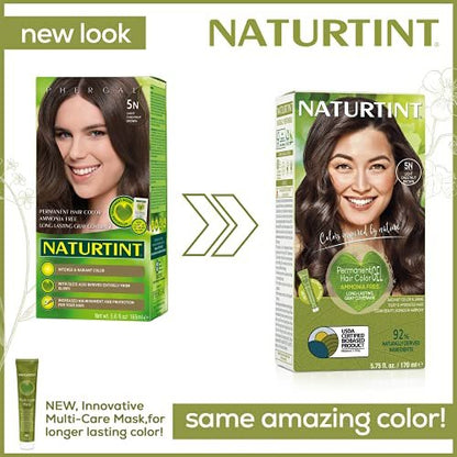 Naturtint Permanent Hair Colorant 5.6 oz - Light Chestnut Brown | Natural Hair Dye