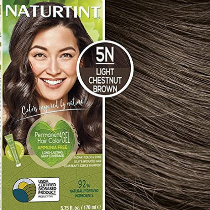 Naturtint Permanent Hair Colorant 5.6 oz - Light Chestnut Brown | Natural Hair Dye