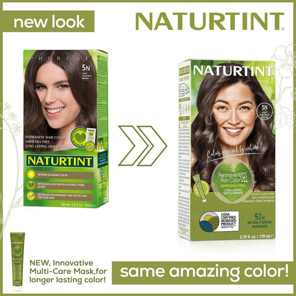 Naturtint Permanent Hair Colorant 5.6 oz - Light Chestnut Brown | Natural Hair Dye