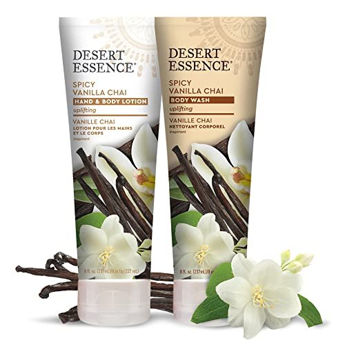 Desert Essence Spicy Vanilla Chai Hand & Body Lotion, Uplifting, Smooth & Soften Skin, No Greasy Residue, Aloe Vera, Shea Butter, Vitamin E, 8 Fl Oz - görsel 15