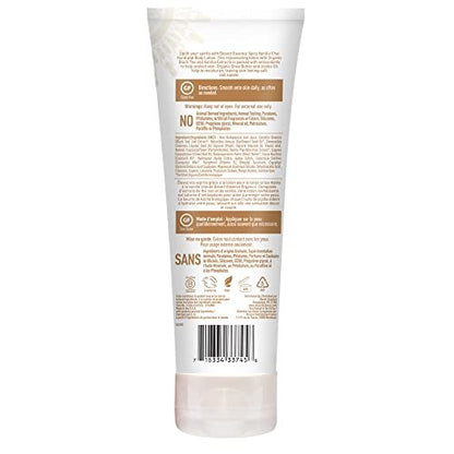 Desert Essence Spicy Vanilla Chai Hand & Body Lotion, Uplifting, Smooth & Soften Skin, No Greasy Residue, Aloe Vera, Shea Butter, Vitamin E, 8 Fl Oz