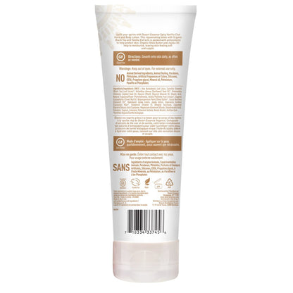 Desert Essence Spicy Vanilla Chai Hand & Body Lotion, Uplifting, Smooth & Soften Skin, No Greasy Residue, Aloe Vera, Shea Butter, Vitamin E, 8 Fl Oz