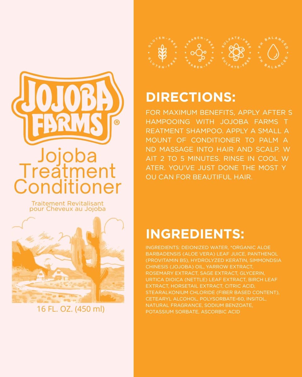 Jojoba Farms Treatment Conditioner by Mill Creek - 16 fl. oz (450 ml) - Moisturizing & Nourishing for All Hair Types - görsel 6