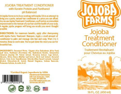 Jojoba Farms Treatment Conditioner by Mill Creek - 16 fl. oz (450 ml) - Moisturizing & Nourishing for All Hair Types